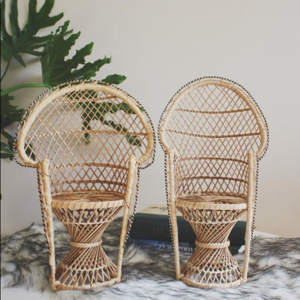 ❌ SOLD❌ Vintage peacock chair plant stand